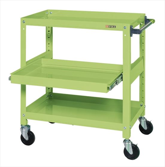 スーパースペシャルワゴン(ゴム車・スライド棚付) SSW-222S 021035 ※法人向け 個人宅配送不可