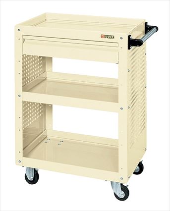 ニューCSスーパーワゴン(ゴム車・引出し・パンチングP付) CSWA-758CPI 028078 ※法人向け 個人宅配送不可