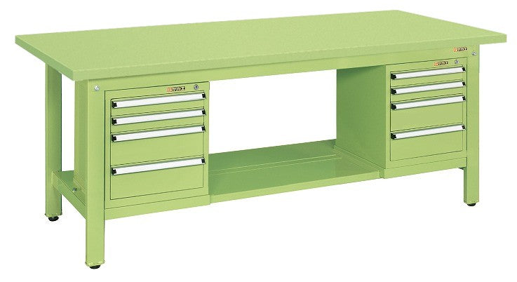 軽量作業台KKタイプ(スモールキャビネット付) KK-69SSL42 041517 ※法人向け 個人宅配送不可