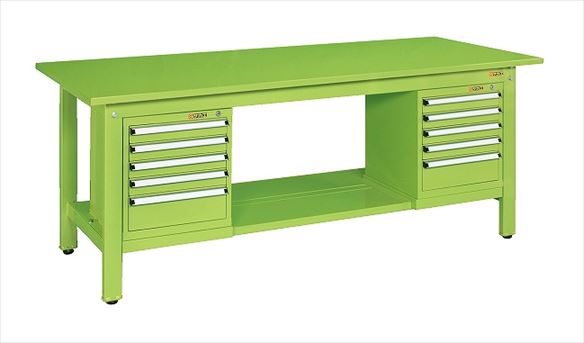 軽量作業台KKタイプ(スモールキャビネット付) KK-69SSL52 041518 ※法人向け 個人宅配送不可