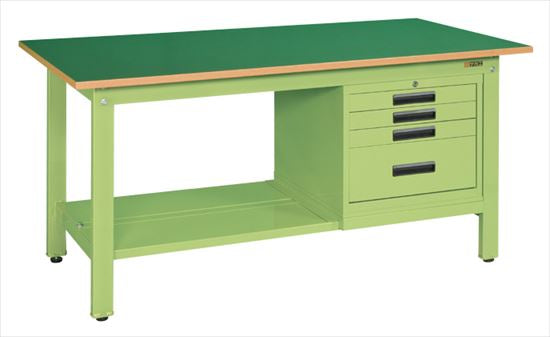 軽量作業台KKタイプ(SVEキャビネット付) KK-59FSVE4 041553 ※法人向け 個人宅配送不可