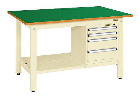 軽量作業台KKタイプ(スモールキャビネット付) KK-49FSL4IG 041579 ※法人向け 個人宅配送不可