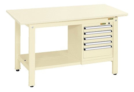 軽量作業台KKタイプ(スモールキャビネット付) KK-59SSL5I 041590 ※法人向け 個人宅配送不可