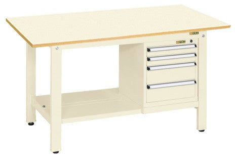 軽量作業台KKタイプ(スモールキャビネット付) KK-59PSL4I 041597 ※法人向け 個人宅配送不可