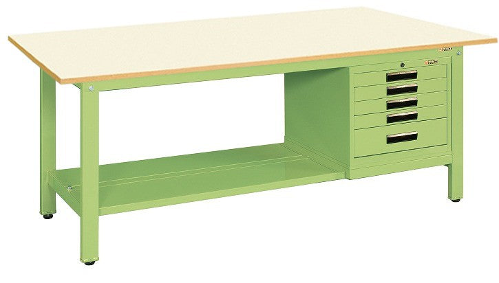 軽量作業台KKタイプ(SVEキャビネット付) KK-69PSVE5IG 041616 ※法人向け 個人宅配送不可