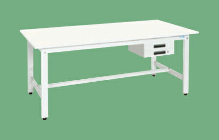 軽量作業台KKタイプ(抗ウイルス天板・キャビネット2段付) KK-69BVPW 042825 ※法人向け 個人宅配送不可