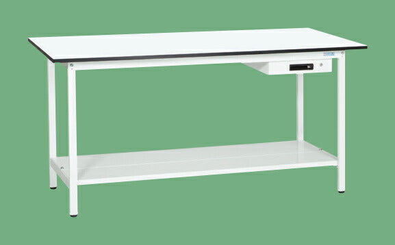 軽量立作業台KADタイプ(キャビネット付・中板付) KAD-129ATMW 043468 ※法人向け 個人宅配送不可