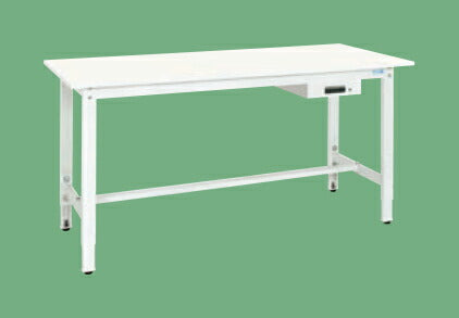 軽量高さ調整作業台(抗ウイルス天板・キャビネット1段付) TKK8-156AVPW 046210 ※法人向け 個人宅配送不可
