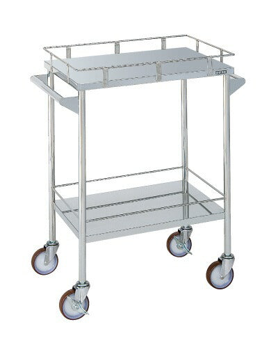 ステンレスCSワゴン(コボレ止め・両側取手付・SUS304) CSM-4ASU 082025 ※法人向け 個人宅配送不可