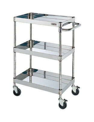 ステンレスCSパールワゴン(ダブルストッパーキャスター仕様) CSP4-6083DSE 083624 ※法人向け 個人宅配送不可