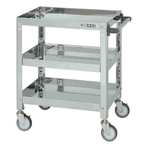 ステンレススーパーワゴン(ねじ込み式)SUS430 SAS4-7573NU 084547 ※法人向け 個人宅配送不可