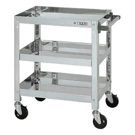 ステンレススーパーワゴン(ねじ込み式)SUS430 SAS4-7573DC 084548 ※法人向け 個人宅配送不可