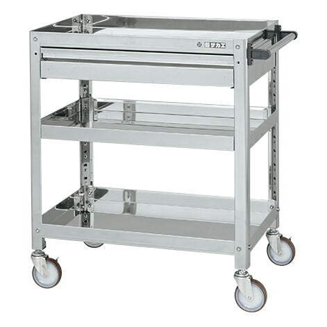 ステンレススーパーワゴン(ねじ込み式)SUS430 SAS4-7583ANU 084563 ※法人向け 個人宅配送不可