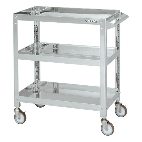 ステンレススーパーワゴン(ねじ込み式)SUS304 SAS3-7473SNU 084624 ※法人向け 個人宅配送不可