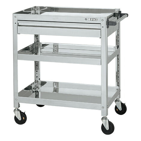 ステンレススーパーワゴン(ねじ込み式)SUS304 SAS3-7583ADC 084650 ※法人向け 個人宅配送不可