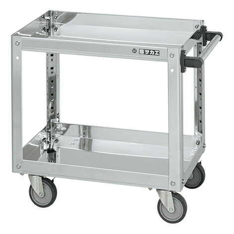 ステンレススーパーワゴン(プレート式)SUS430 SAP4-7562E 084711 ※法人向け 個人宅配送不可