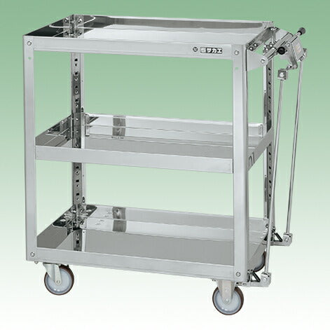 ステンレススーパーワゴン(プレート式)SUS430 SAP4-6083HBNU 084749 ※法人向け 個人宅配送不可