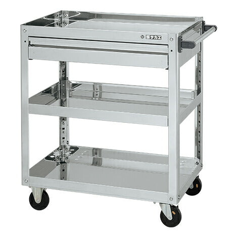 ステンレススーパーワゴン(プレート式)SUS430 SAP4-7583ADCJ 084761 ※法人向け 個人宅配送不可