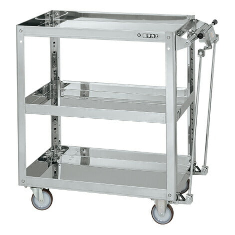 ステンレススーパーワゴン(プレート式)SUS430 SAP4-7583HBNU 084764 ※法人向け 個人宅配送不可