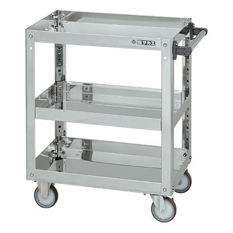 ステンレススーパーワゴン(プレート式)SUS430 SAP4-9083NU 084767 ※法人向け 個人宅配送不可