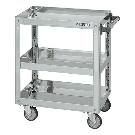 ステンレススーパーワゴン(プレート式)SUS430 SAP4-9083E 084771 ※法人向け 個人宅配送不可