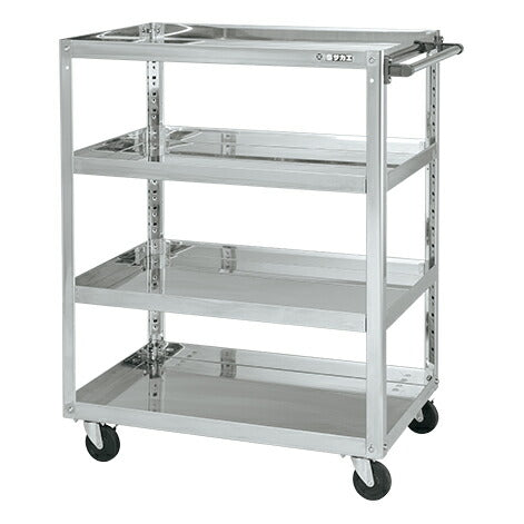 ステンレススーパーワゴン(プレート式)SUS430 SAP4-90114DCJ 084788 ※法人向け 個人宅配送不可