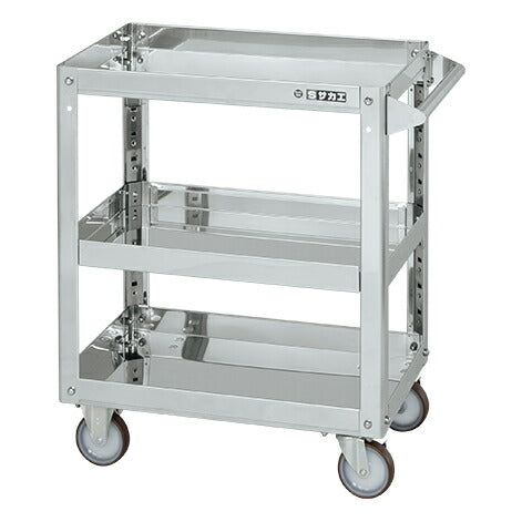 ステンレススーパーワゴン(プレート式)SUS304 SAP3-6073NU 084839 ※法人向け 個人宅配送不可