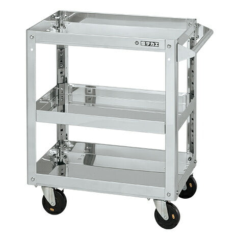 ステンレススーパーワゴン(プレート式)SUS304 SAP3-7573DCJ 084848 ※法人向け 個人宅配送不可