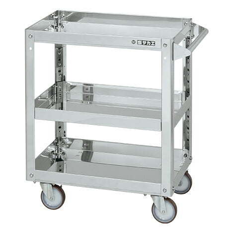 ステンレススーパーワゴン(プレート式)SUS304 SAP3-9073NUJ 084852 ※法人向け 個人宅配送不可