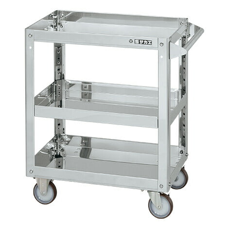 ステンレススーパーワゴン(プレート式)SUS304 SAP3-6083SNUJ 084862 ※法人向け 個人宅配送不可