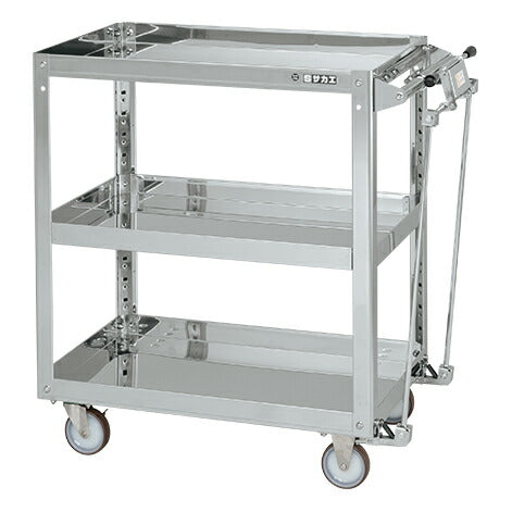 ステンレススーパーワゴン(プレート式)SUS304 SAP3-6083HBNU 084869 ※法人向け 個人宅配送不可