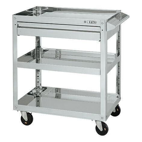 ステンレススーパーワゴン(プレート式)SUS304 SAP3-7583ADC 084880 ※法人向け 個人宅配送不可