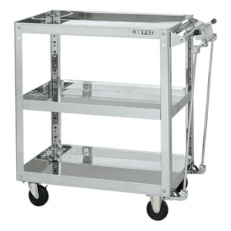 ステンレススーパーワゴン(プレート式)SUS304 SAP3-7583HBDC 084885 ※法人向け 個人宅配送不可