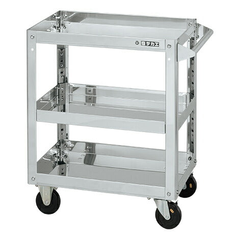 ステンレススーパーワゴン(プレート式)SUS304 SAP3-9083DCJ 084890 ※法人向け 個人宅配送不可