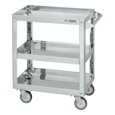 ステンレススーパーワゴン(プレート式)SUS304 SAP3-9083SNU 084891 ※法人向け 個人宅配送不可