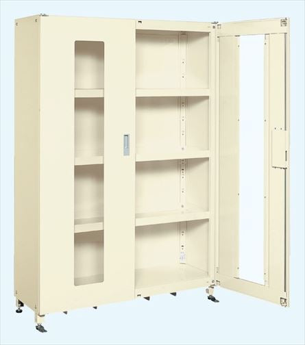 スーパージャンボ保管庫(組立式・透明窓付扉) SKS-124518AIK 144273 ※法人向け 個人宅配送不可