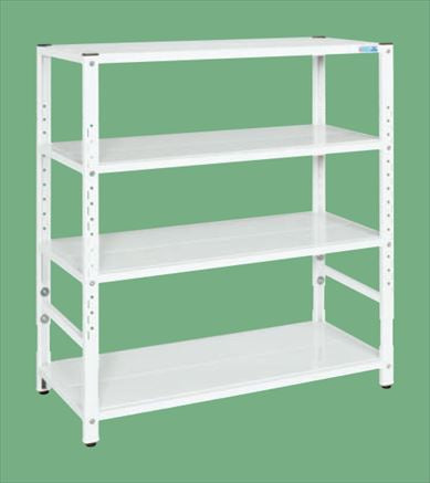 サカエラック高さ調整タイプ(50kg/段・4段タイプ) TSTN1-1212W 171130 ※法人向け 個人宅配送不可