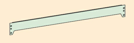 【送料都度見積 】軽中量棚ND型用オプションビーム ND-12P 173049 ※法人向け 個人宅配送不可