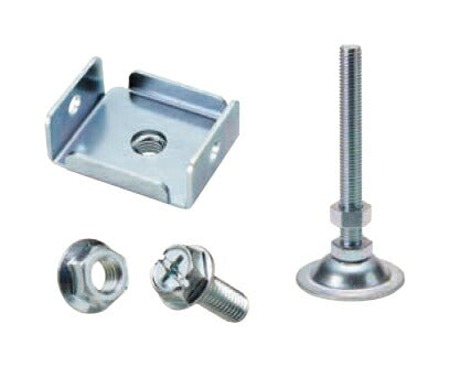 【送料都度見積 】中量棚C型・CW型用オプションアジャスターベース MAJBMK-2 180568 ※法人向け 個人宅配送不可