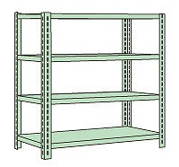 【送料都度見積 】ボルトレスラック中軽量型(150kg/段・4段タイプ) NB-5524 180779 ※法人向け 個人宅配送不可