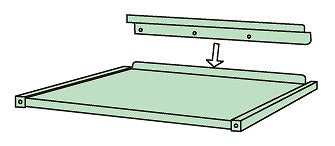 【送料都度見積 】中量スライドラック オプション背面ストッパー MSR-12HS 186423 ※法人向け 個人宅配送不可