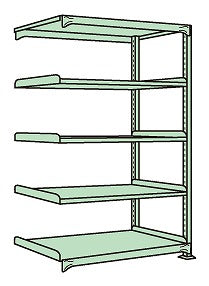 【送料都度見積 】ラークラック(150kg/段・連結・高さ2100mm・5段) RL-2325R 186682 ※法人向け 個人宅配送不可