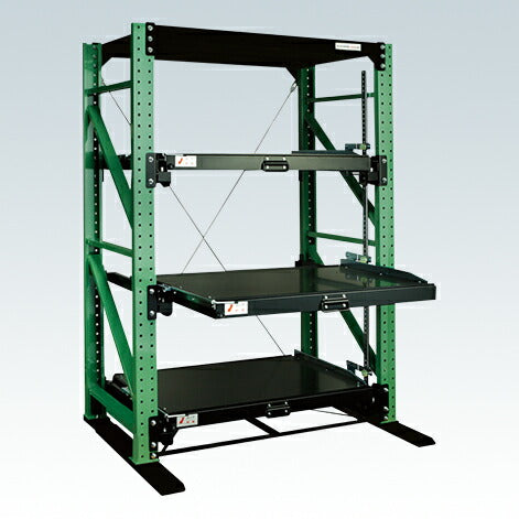 【送料都度見積 】スライドラック ハーフストロークタイプ(1000kg・単体) NSDR-14TG 188080 ※法人向け 個人宅配送不可