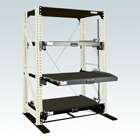 【送料都度見積 】スライドラック ハーフストロークタイプ(1000kg・単体) NSDR-14TW 188082 ※法人向け 個人宅配送不可