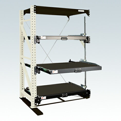 【送料都度見積 】スライドラック ハーフストロークタイプ(1000kg・連結) NSDR-14RW 188083 ※法人向け 個人宅配送不可