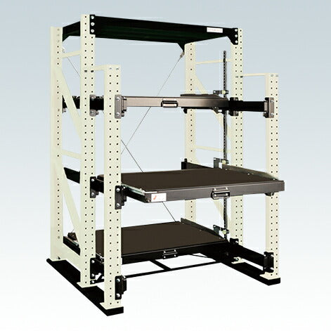 【送料都度見積 】スライドラック フルストロークタイプ(1000kg・単体) NSDR-14FTW 188086 ※法人向け 個人宅配送不可