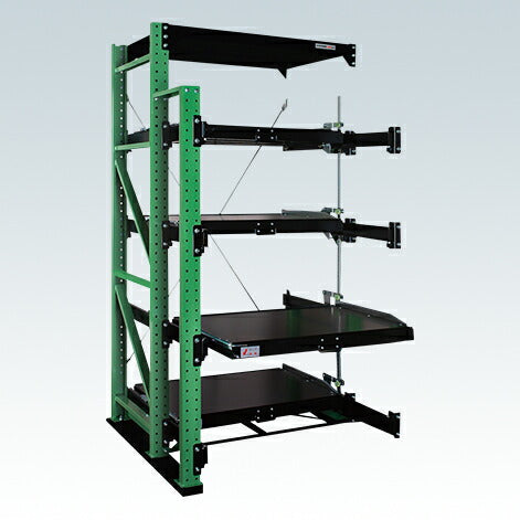 【送料都度見積 】スライドラック フルストロークタイプ(1000kg・連結) FSR10-2404RG 188089 ※法人向け 個人宅配送不可