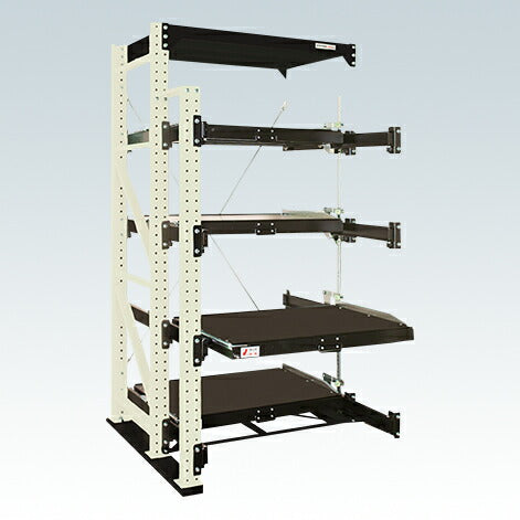 【送料都度見積 】スライドラック フルストロークタイプ(1000kg・連結) FSR10-2404RW 188091 ※法人向け 個人宅配送不可