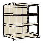 【送料都度見積 】中軽量棚PMLW型パネル付(250kg/段・連結・4段) PMLW-9564R 197483 ※法人向け 個人宅配送不可