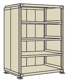 【送料都度見積 】中量棚PBW型パネル付(500kg/段・単体・5段タイプ) PBW-2765 197624 ※法人向け 個人宅配送不可